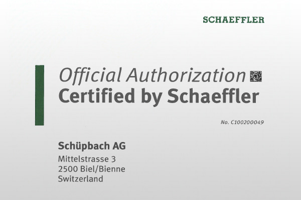 Schüpbach, partenaire Schaeffler